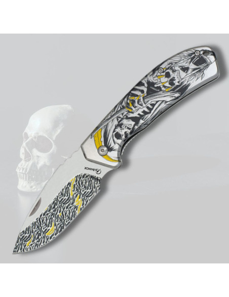 Couteau décoré Albainox modèle Faces...