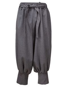 Pantalons vikings en laine modèle Offnir, couleur gris