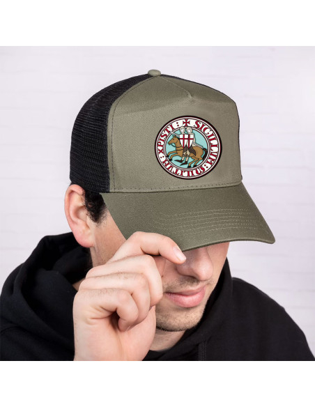 Casquette verte trucker Chevaliers...