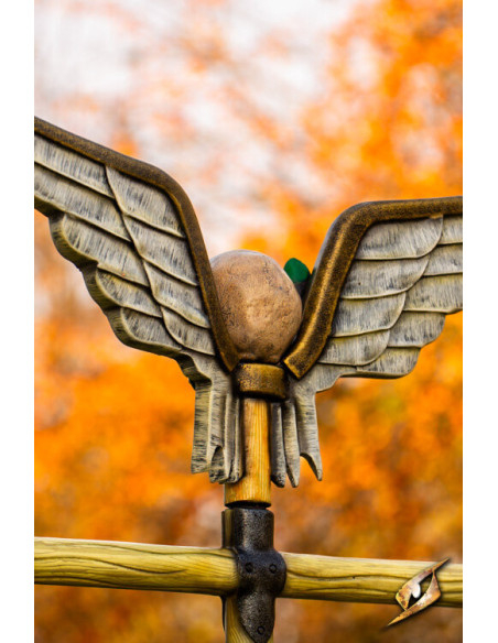 Pavillon de bataille avec crâne ailé