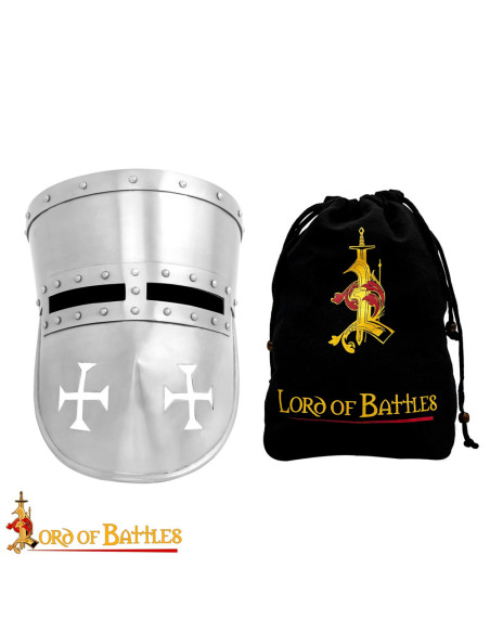 Casque de chevalier templier du XIIIe...