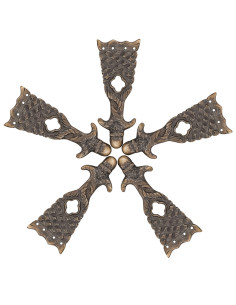 Pack de 5 pointes pour ceinture médiévale en laiton