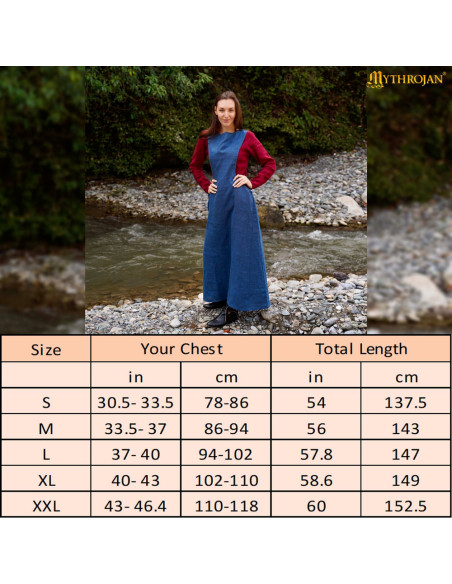 Surveste médiévale en lin sans...