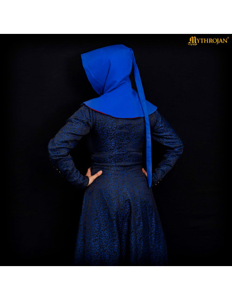 Gugel médiéval en laine avec boutons...