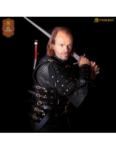 Harnais en cuir pour épées modèle Geralt, noir 2