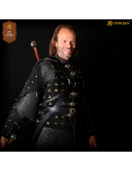 Harnais en cuir pour épées modèle...