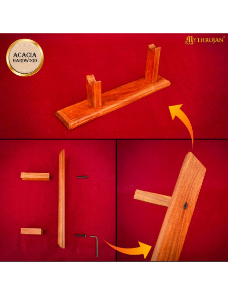 Support médiéval en bois pour...