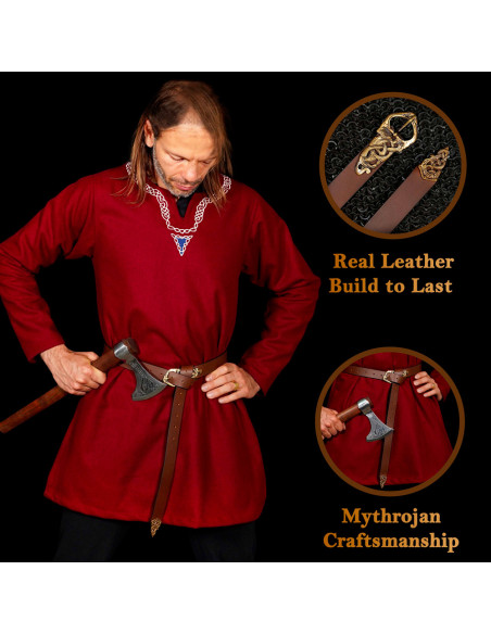 Ceinture viking en cuir Midgard...