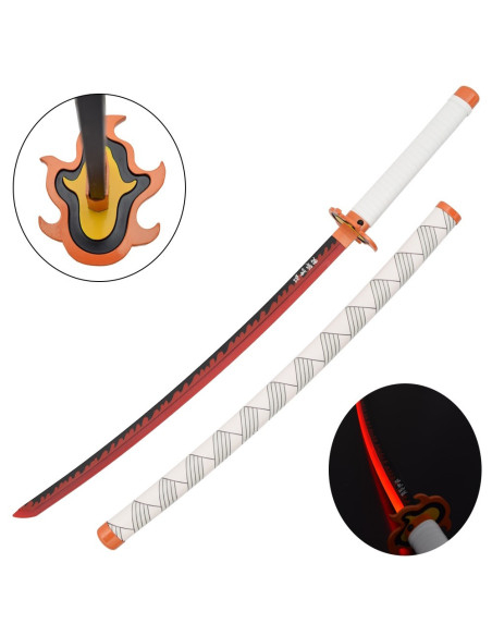 Katana décorative LED Rengoku Kyojuro...