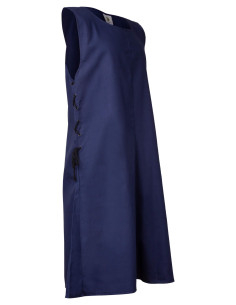 Tabard médiéval Wigand en toile bleue 2