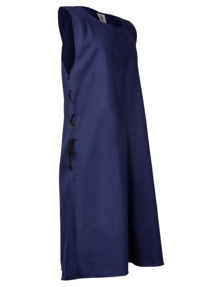 Tabard médiéval Wigand en toile bleue