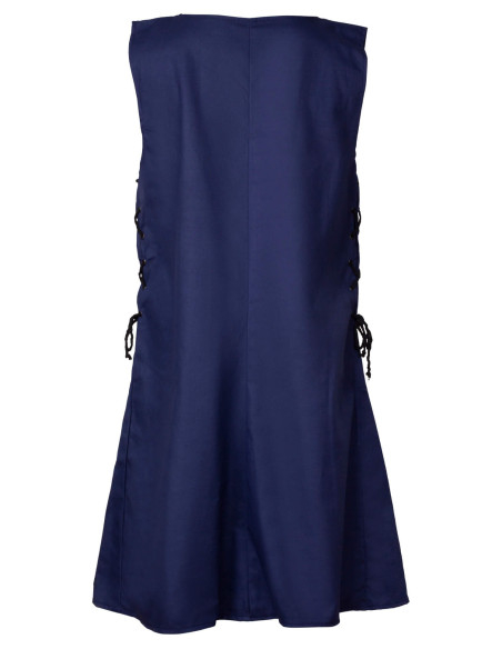 Tabard médiéval Wigand en toile bleue