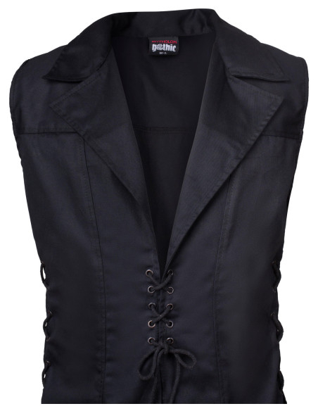Gilet gothique Hemblock en noir