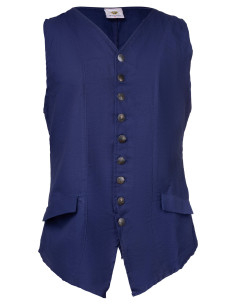 Gilet Ismael Renaissance des sept mers, en bleu