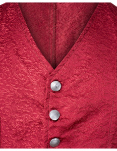 Gilet Ismael des sept mers, en rouge 2