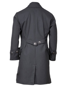 Manteau médiéval pirate modèle Capitaine Chad, couleur gris 2