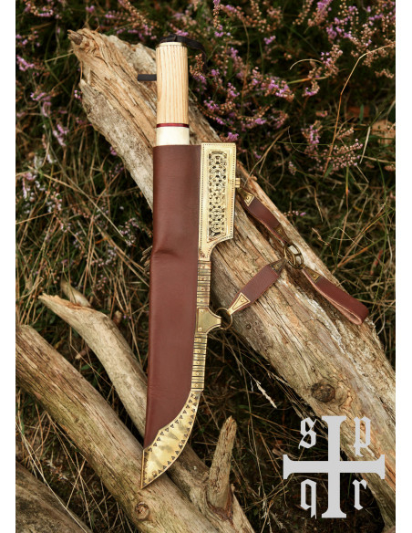 Couteau Sax Viking en acier Damasquin