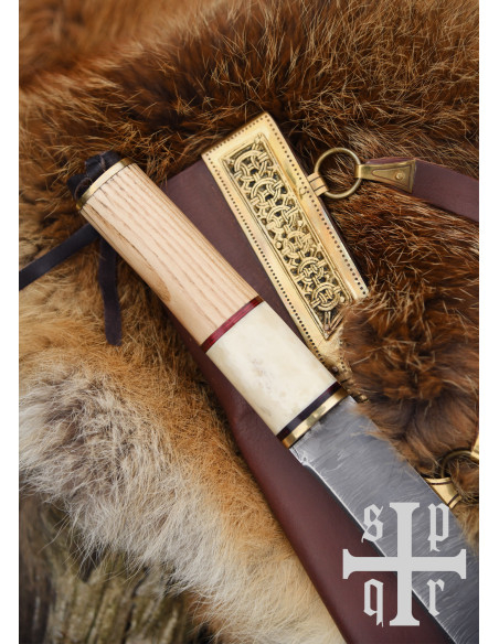 Couteau Sax Viking en acier Damasquin