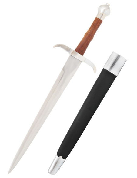Dague médiévale avec fourreau (57,5 cm)