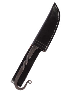 Couteau médiéval artisanal avec étui 2
