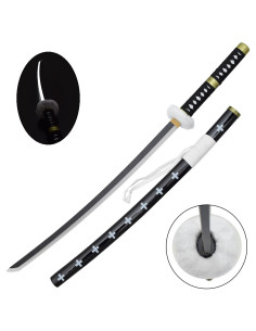 Katana Trafalgar Law de One Piece en bambou avec LED