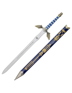 Épée ornementale Dark Link de Zelda bleue, lame en bambou