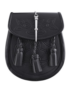Sac Sporran pour kilt en noir