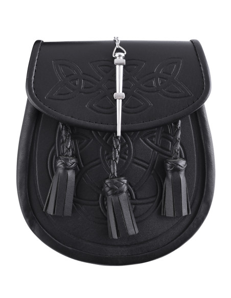 Sac Sporran pour kilt en noir