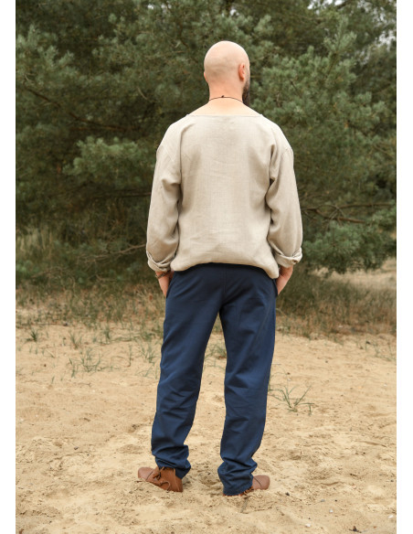 Pantalon médiéval Hagen en bleu