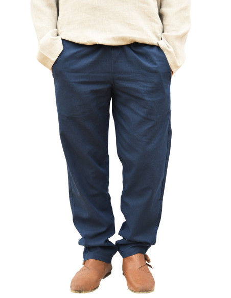 Pantalon médiéval Hagen en bleu