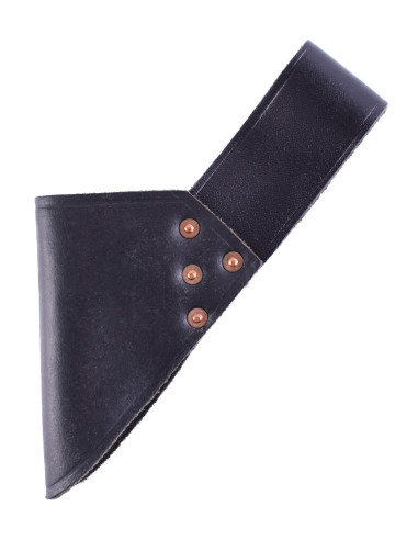 Fourreau à épées en cuir noir