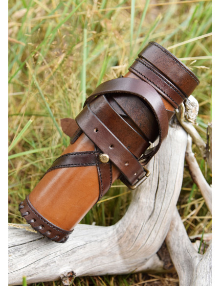 Capsule Romaine porte-rouleaux en cuir