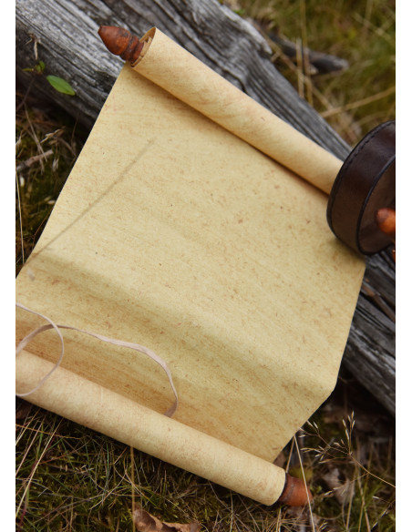 Capsule Romaine porte-rouleaux en cuir