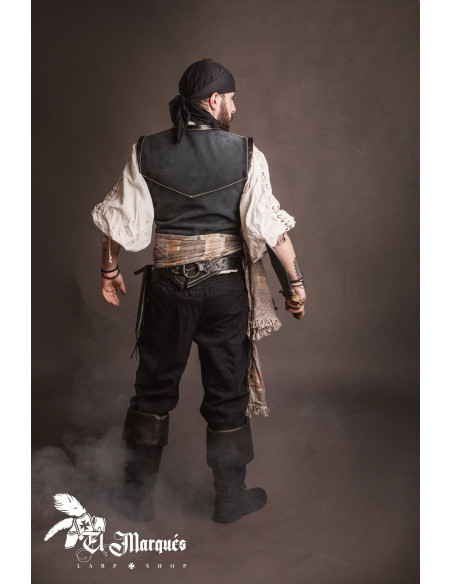 Veste noire pour pirates, hommes