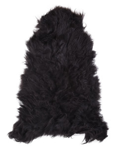 Peau de mouton nordique noir (110 cm)