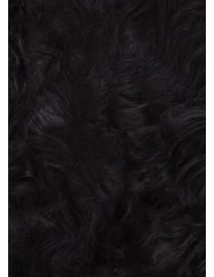 Peau de mouton nordique noir (110 cm) 2