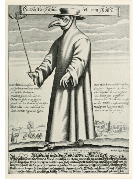 Ensemble Docteur Peste : masque et...