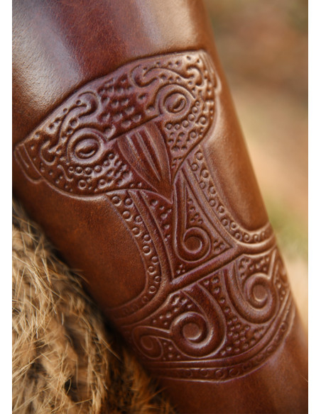 Bracelets marteau de Thor en marron