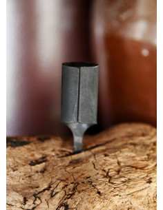 Bougeoir médiéval en acier