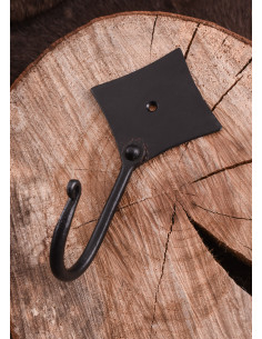 Support médiéval en fer forgé pour suspendre (12X8 cm.)