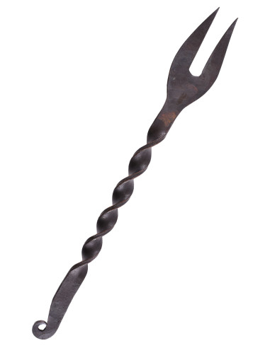 Fourchette médiévale forgée à la main (41 cm)