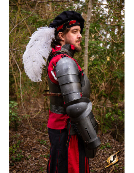 Épaulières médiévales en acier modèle...