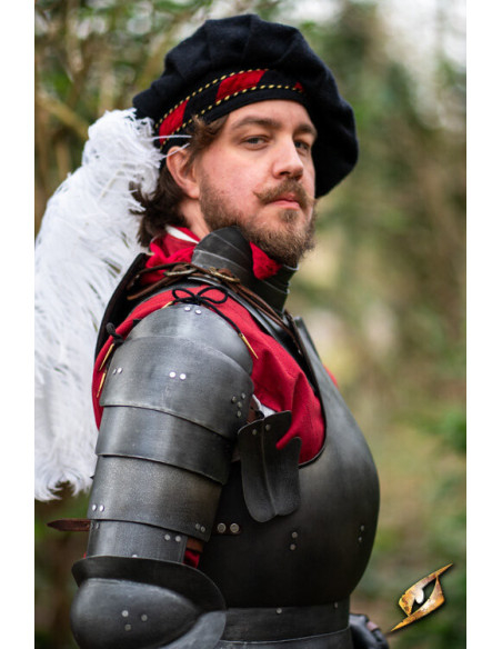 Épaulières médiévales en acier modèle...