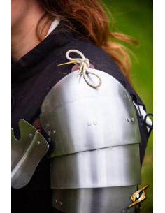 Épaulières médiévales en acier modèle Landsknecht,... 2