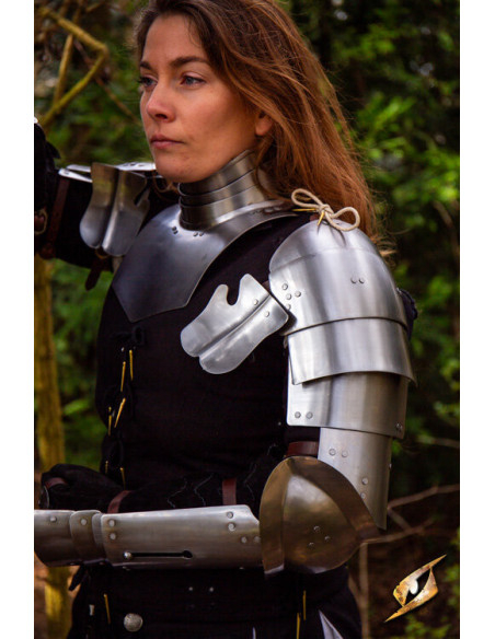 Épaulières médiévales en acier modèle...