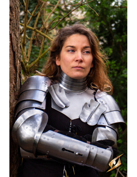 Épaulières médiévales en acier modèle...