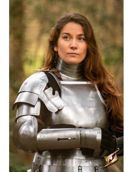 Épaulières médiévales en acier modèle...