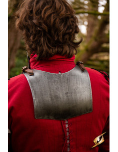 Gorget médiéval en acier modèle Landsknecht, finition... 2