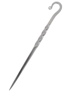 Long bâton médiéval, forgé à la main (17,5 cm)