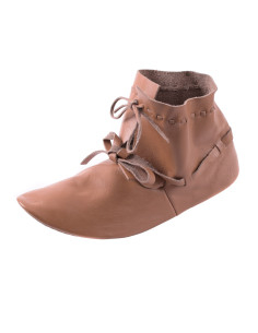 Bottes médiévales mi-hautes, cousues à l'envers